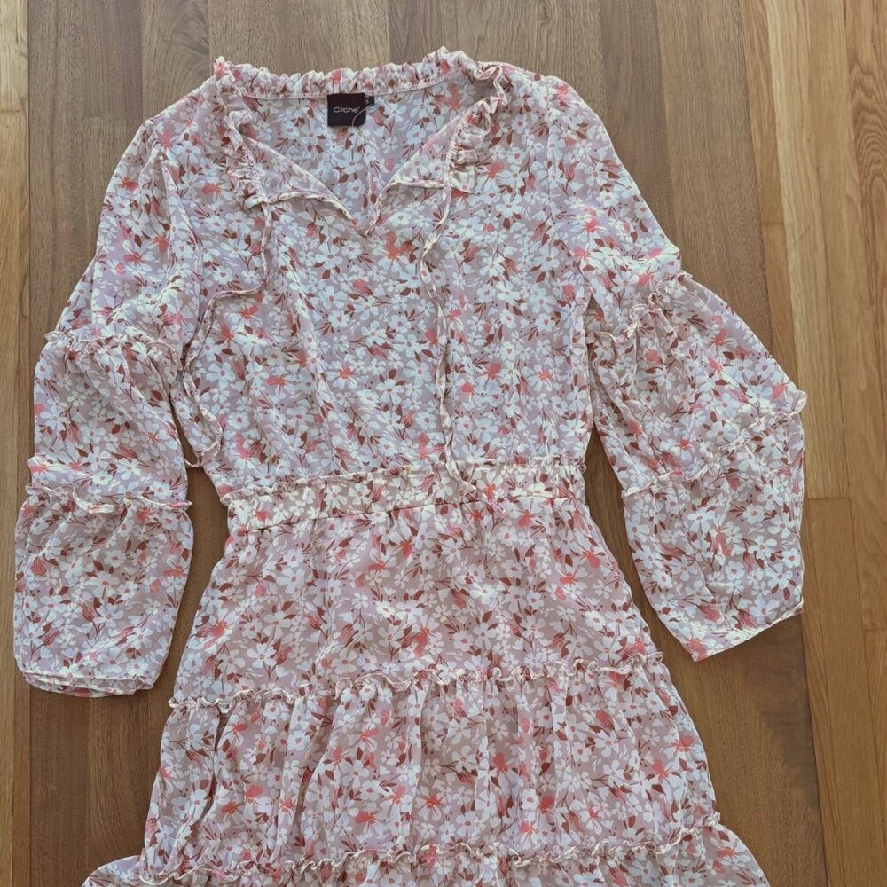 Cliche Pink Floral Dress